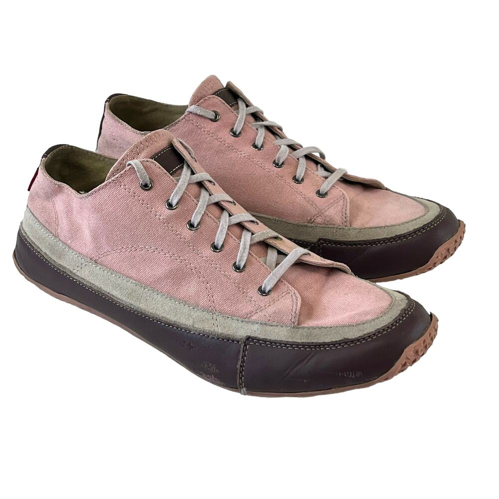 Eric Meyer Medium VTG Designer Leather Canvas Sneakers Women's 11 US 42 EU Pink
